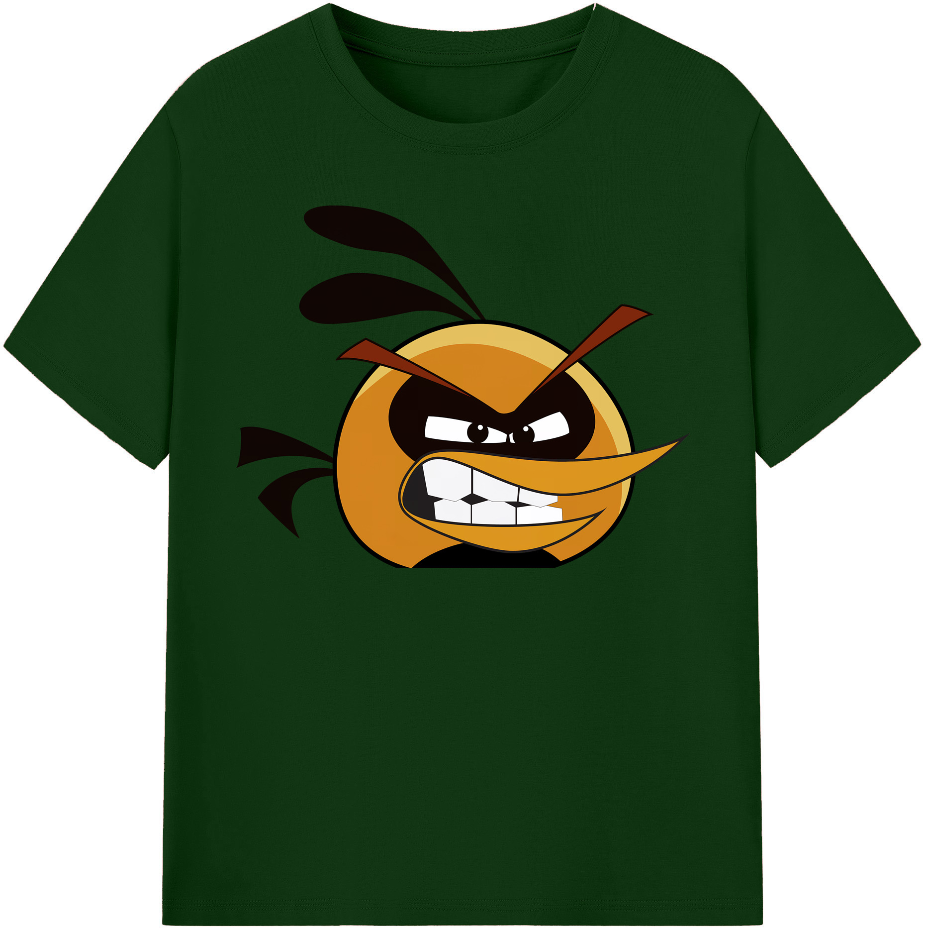（画像用） Angry Birds アングリーバード 綿100％半袖Tシャツ（フロントプリント）